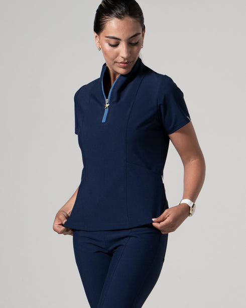 Astral Disco Blue Midnight Camisa Mujer