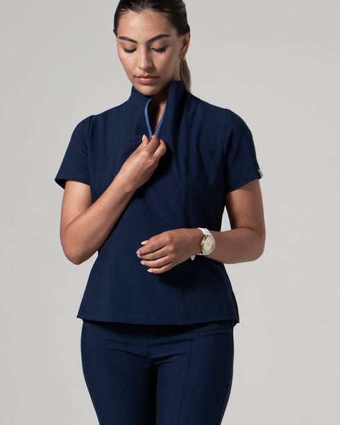 Astral Disco Blue Midnight Camisa Mujer