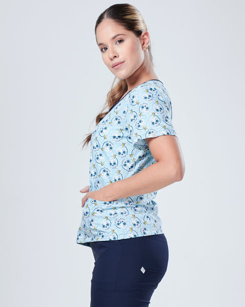 Lia Catrinas Celeste Camisa Mujer