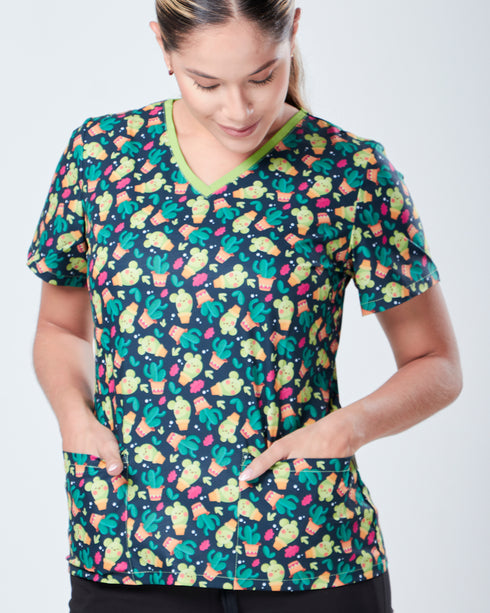 Lia Happy Cactus Camisa Mujer