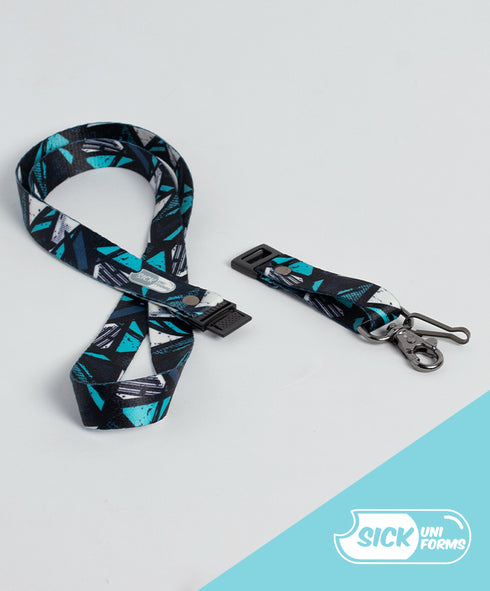 Lanyard Geometrico Verde Menta