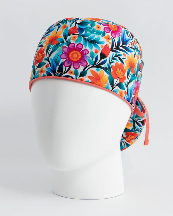 Gorro Orange Flowers