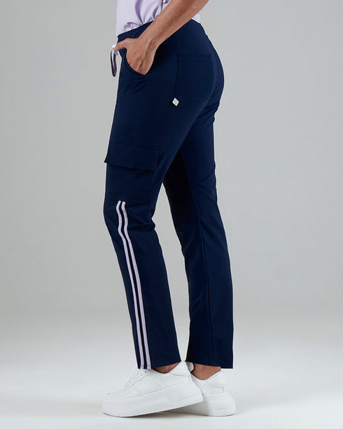 Austria Navy Lila Pantalón Mujer