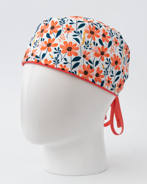 Gorro Peach Flowers