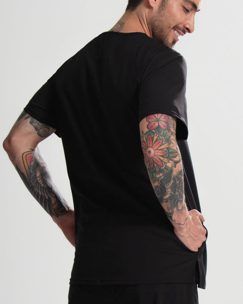 Basic Camisa Hombre Lemon Black