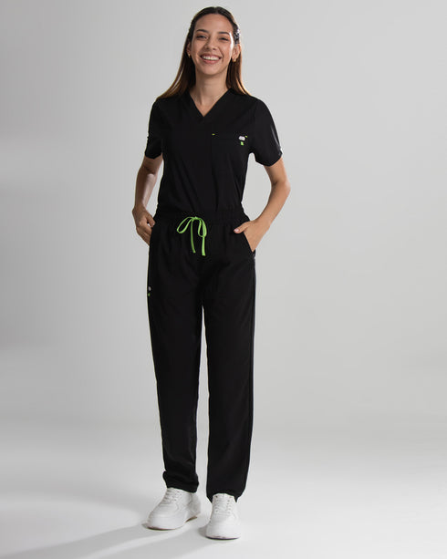 Basic Pantalón Mujer - Lemon Black