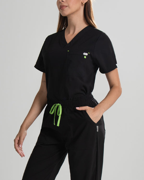 Basic Camisa Mujer - Lemon Black