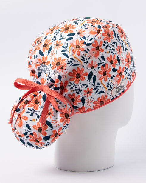 Gorro Peach Flowers