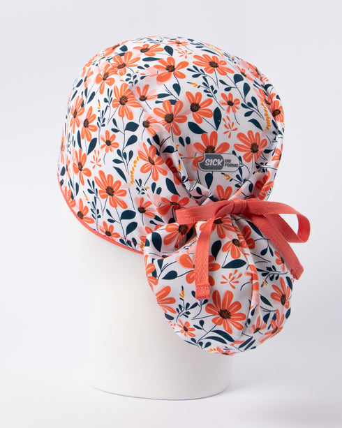 Gorro Peach Flowers