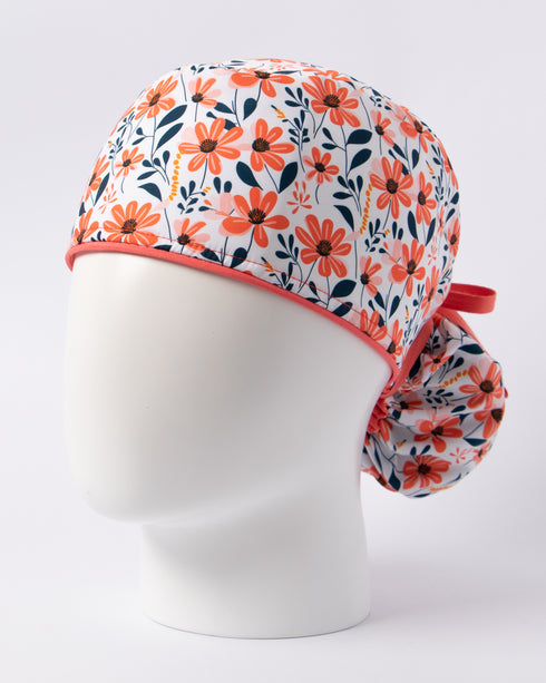 Gorro Peach Flowers