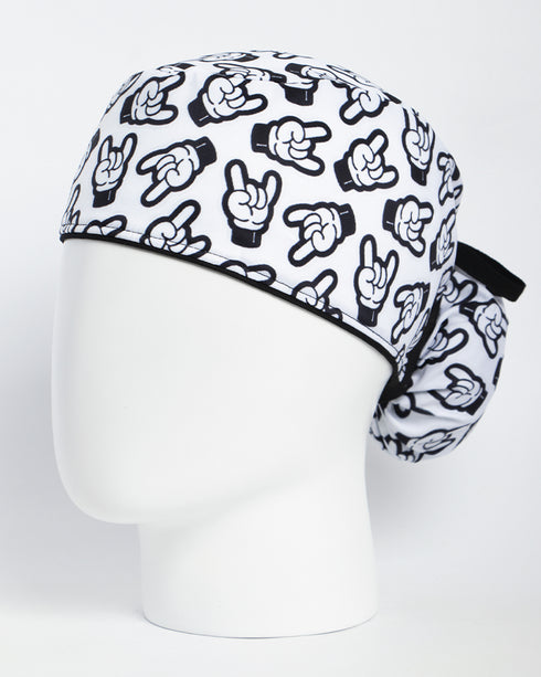 Gorro Rock Hand Blanco