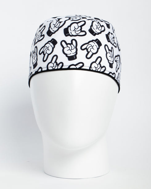 Gorro Rock Hand Blanco