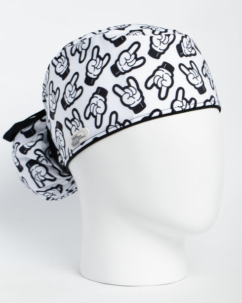 Gorro Rock Hand Blanco