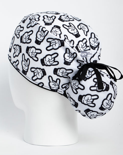 Gorro Rock Hand Blanco